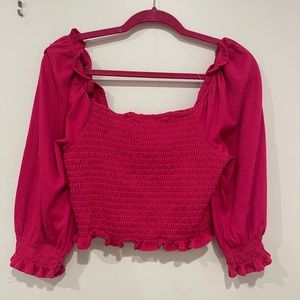 FREE PEOPLE PUFF SLEEVE TOP